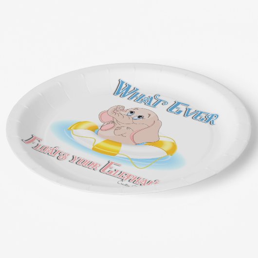 あなたの象を浮かせるものは何でも4 ペーパープレート (アングル)