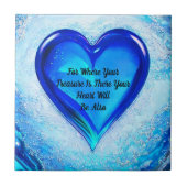 あなたの財宝が聖書の一節を励ますところ タイル (正面)