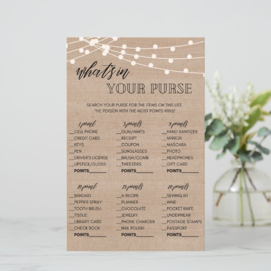 あなたの財布のゲームに何がクラフトブライダルシャワー (スタンド正面)