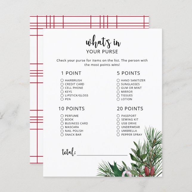 あなたの財布のゲームのエバーグリーンホート (正面/裏面)