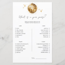 あなたの財布のゲームの中に何があるかディスコブライダルシャワー