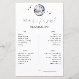 あなたの財布のゲームの中に何があるかディスコブライダルシャワー