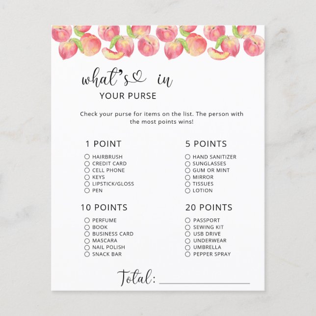 あなたの財布のゲームの桃のwhats (正面)