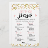 あなたの財布のブライダルシャワーで、ヘンパーティーゲーム (正面/裏面)