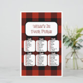 あなたの財布の中に何が小さなランバージャックベビーシャワー (スタンド正面)