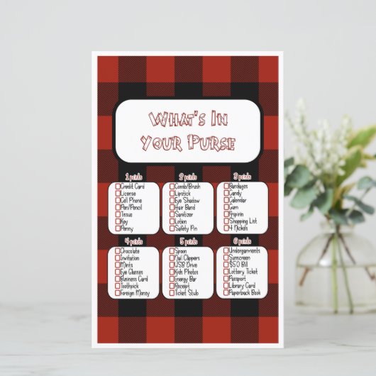 あなたの財布の中に何が小さなランバージャックベビーシャワー (スタンド正面)