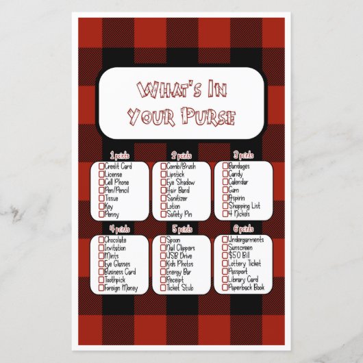 あなたの財布の中に何が小さなランバージャックベビーシャワー (正面)