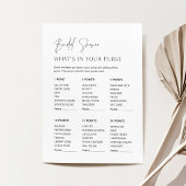 あなたの財布の中のハロウホートブライダルシャワーゲームカード 招待状