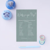 あなたの財布の中は？ ゲーム カード フライヤー (シングル)