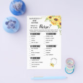 あなたの財布の中身は何ですか?というバイリンガルゲームカード チラシ (シングル)