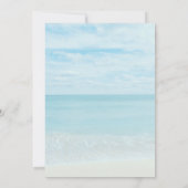 あなたの財布の中身は? ビーチ&オーシャン ブライダルシャワー 招待状 (裏面)