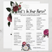 あなたの財布の中身は？ ブライダルシャワーゲーム エレガントバー (正面/裏面)