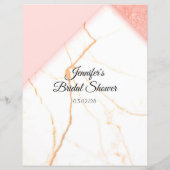 あなたの財布の中身 ブライダルシャワーゲーム マーブル ピンク (裏面)