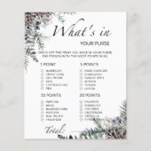 あなたの財布の冬の赤ちゃんシャワーゲームに何がある (正面)