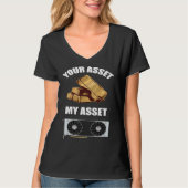 あなたの資産 私の資産 GPU 暗号資産マイニング Tシャツ (正面)
