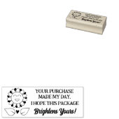 あなたの購入は私の日、包装を作った ラバースタンプ (押印)