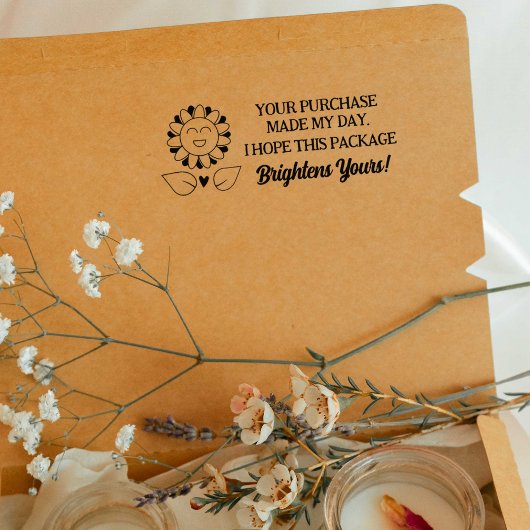 あなたの購入は私の日、包装を作った ラバースタンプ