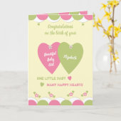 あなたの赤ちゃんの誕生おめでとう カード (黄色い花)