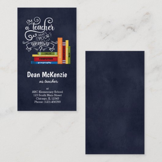 あなたの超大国は? 名刺 (正面/裏面)