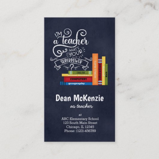 あなたの超大国は? 名刺 (正面)