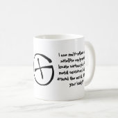 あなたの趣味は何ですか。 コーヒーマグカップ (正面右)