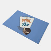 あなたの足おもしろいヘッジホッグの手話を拭く ドアマット (アングル)