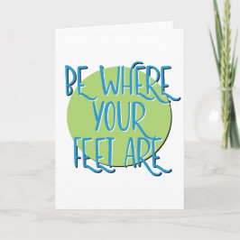 あなたの足が回復スローガン記念日である カード