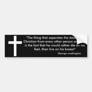 あなたの足で死んで下さい バンパーステッカー