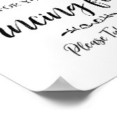 あなたの足のための治療 – ビーチサンダルのための署名！ ポスター (角)