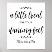 あなたの足のための治療 – ビーチサンダルのための署名！ ポスター (正面)