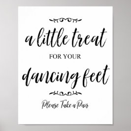 あなたの足のための治療 – ビーチサンダルのための署名！ ポスター