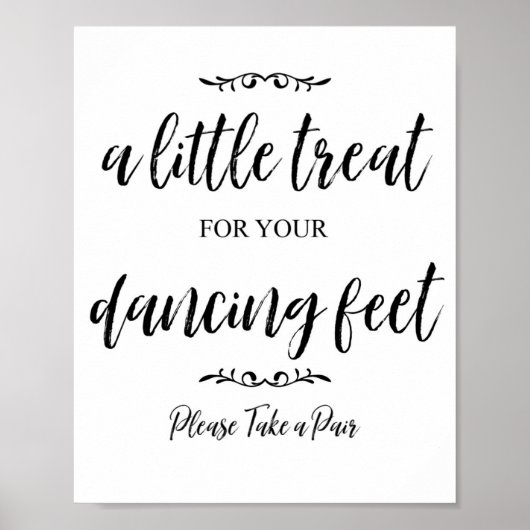 あなたの足のための治療 – ビーチサンダルのための署名！ ポスター (正面)