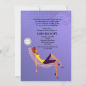 あなたの足のメスの退職パーティーを蹴って下さい 招待状 (正面)