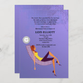 あなたの足のメスの退職パーティーを蹴って下さい 招待状 (正面/裏面)