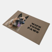 あなたの足を拭きなさい、ドイツの羊飼いのユーモアを。 ドアマット (アングル)