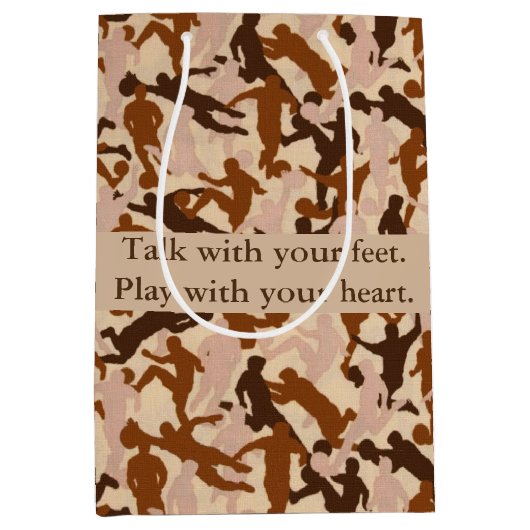 あなたの足を搭載する話 ミディアムペーパーバッグ (正面)