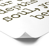 あなたの足指の先端から – 美しい引用文 ポスター (角)