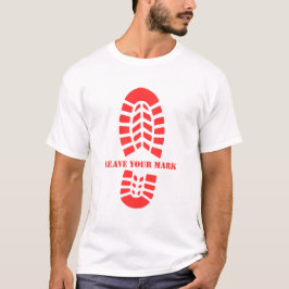 あなたの足跡を残そう - ヴィンテージなハイキングの足跡冒険 Tシャツ
