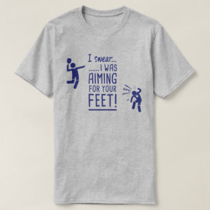 "あなたの足"ののために向けますおもしろいなPickleballのワイシャツ Tシャツ