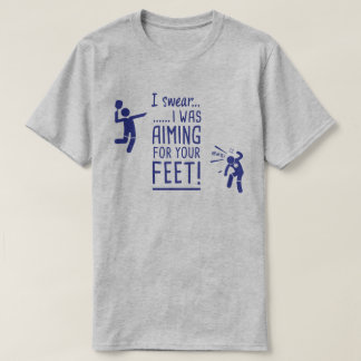"あなたの足"ののために向けますおもしろいなPickleballのワイシャツ Tシャツ