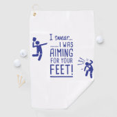 "あなたの足"ののために向けますおもしろいなPickleballタオル ゴルフタオル (インサイチュ)