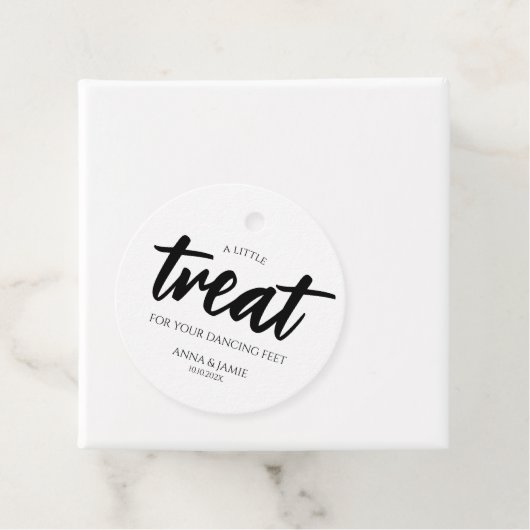 あなたの踊り足のためのリトルトリート結婚 フェイバータグ (インサイチュ)