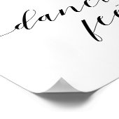 あなたの踊り足のサインに結婚少し扱う ポスター (角)