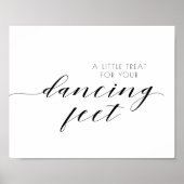 あなたの踊り足のサインに結婚少し扱う ポスター (正面)