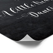 あなたの踊り足のサインのための少し扱う ポスター (角)