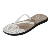 あなたの踊り足Burlap & Laceのための少しトリートメント ビーチサンダル (アングル)