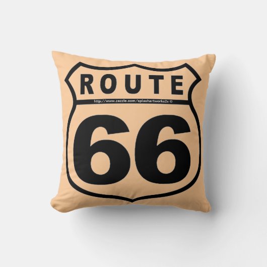 "あなたの蹴り@ RT 66を得て下さい! " クッション (正面)