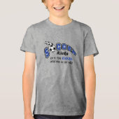 あなたの蹴ゴールにサッカー – Dark Blue トライブレンドＴシャツ (正面)