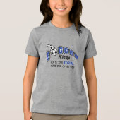 あなたの蹴ゴールにサッカー – Dark Blue トライブレンドＴシャツ (正面)