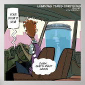 あなたの車のドアは瓶のポスターおもしろいだ ポスター (正面)